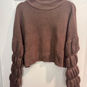 Chunky Knit Brown Sweater